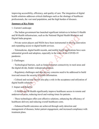 E-Health and M-Health in India.......pdf