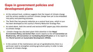 Climate change , it's impacts and adaption in Nepal | PPTX