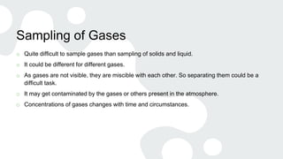 Static and dynamic method of sampling {Analytical Chemistry} | PPTX ...