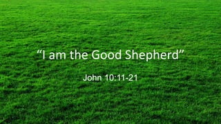 “I am the Good Shepherd”
John 10:11-21
 