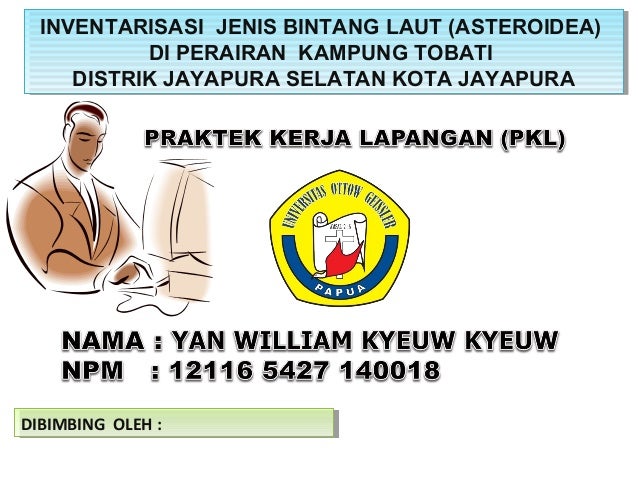 Inventarisasi Jenis Jenis Bintang Laut Asteroidea