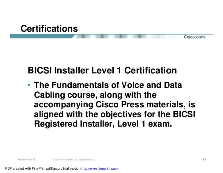 Bicsi installer 2 exam
