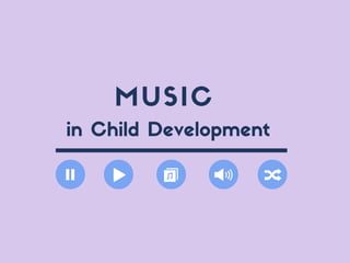 MUSIC
in Child Development
 