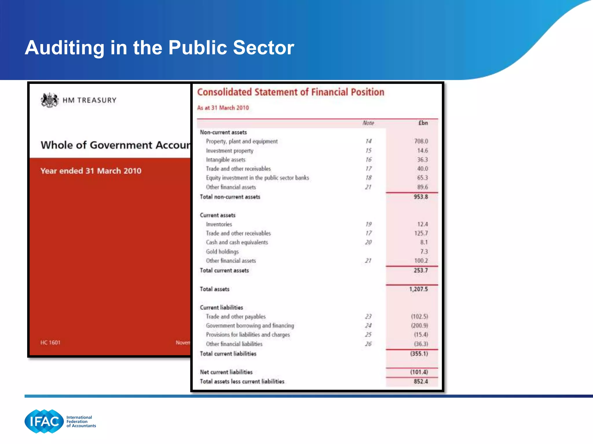 Auditing in the Public Sector
 