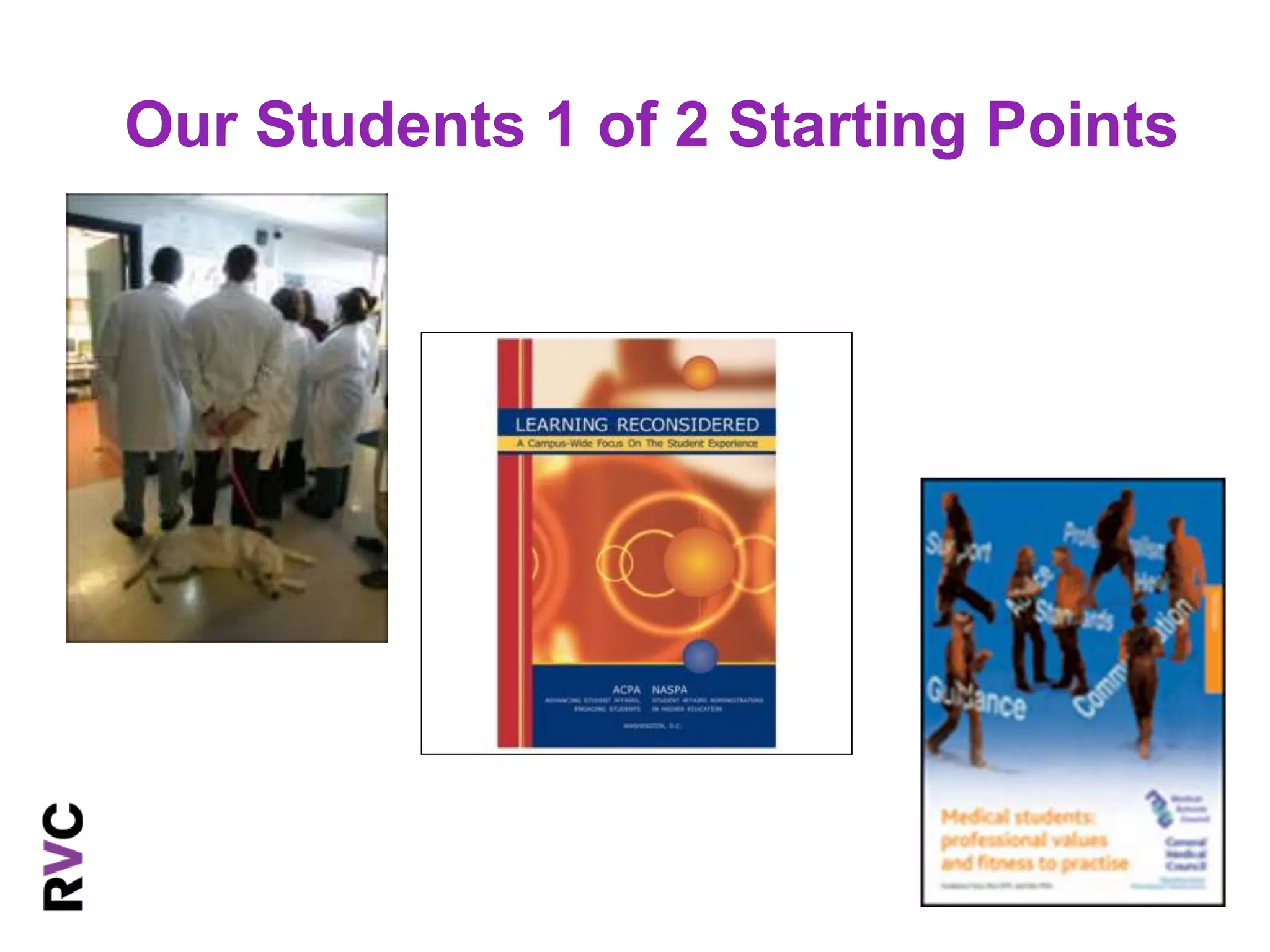 Our Students 1 of 2 Starting Points 
 