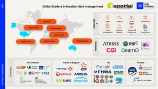 2025
The
Peak
of
Data
and
AI
1Spatial Australia
1Spatial Tunisia
1Spatial Inc. US
1Spatial Ireland
1Spatial France
1Spatia...