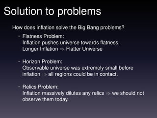 Inflation as a solution to the problems of the Big Bang | PDF