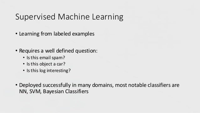 log analysis machine learning example