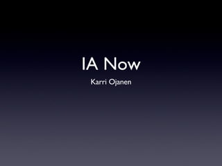 IA Now ,[object Object]