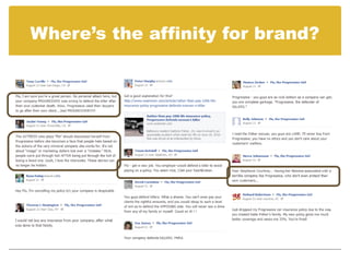 Where’s the affinity for brand?
 