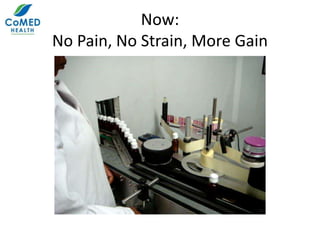 Now:
No Pain, No Strain, More Gain
 