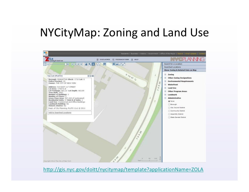 NYCityMap: Zoning and Land Use