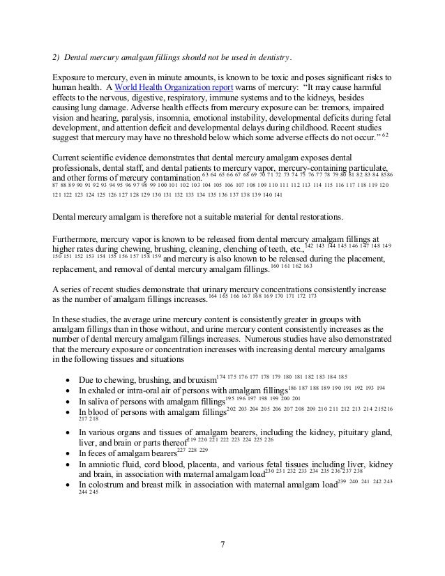 Iaomt Dental Mercury Amalgam Position Statement