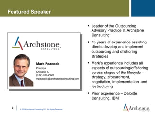 Developing Retained Organization to Support Outsourcing | PPT