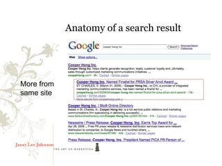 Anatomy of a search result




More from
same site
 