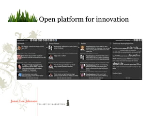 The Cost of Customers is Falling
       Open platform for innovation
 