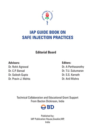 Safe Injection Practices Poster.pdf safe injection practices IAP | PDF