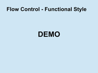 Flow control, variable types | PPT