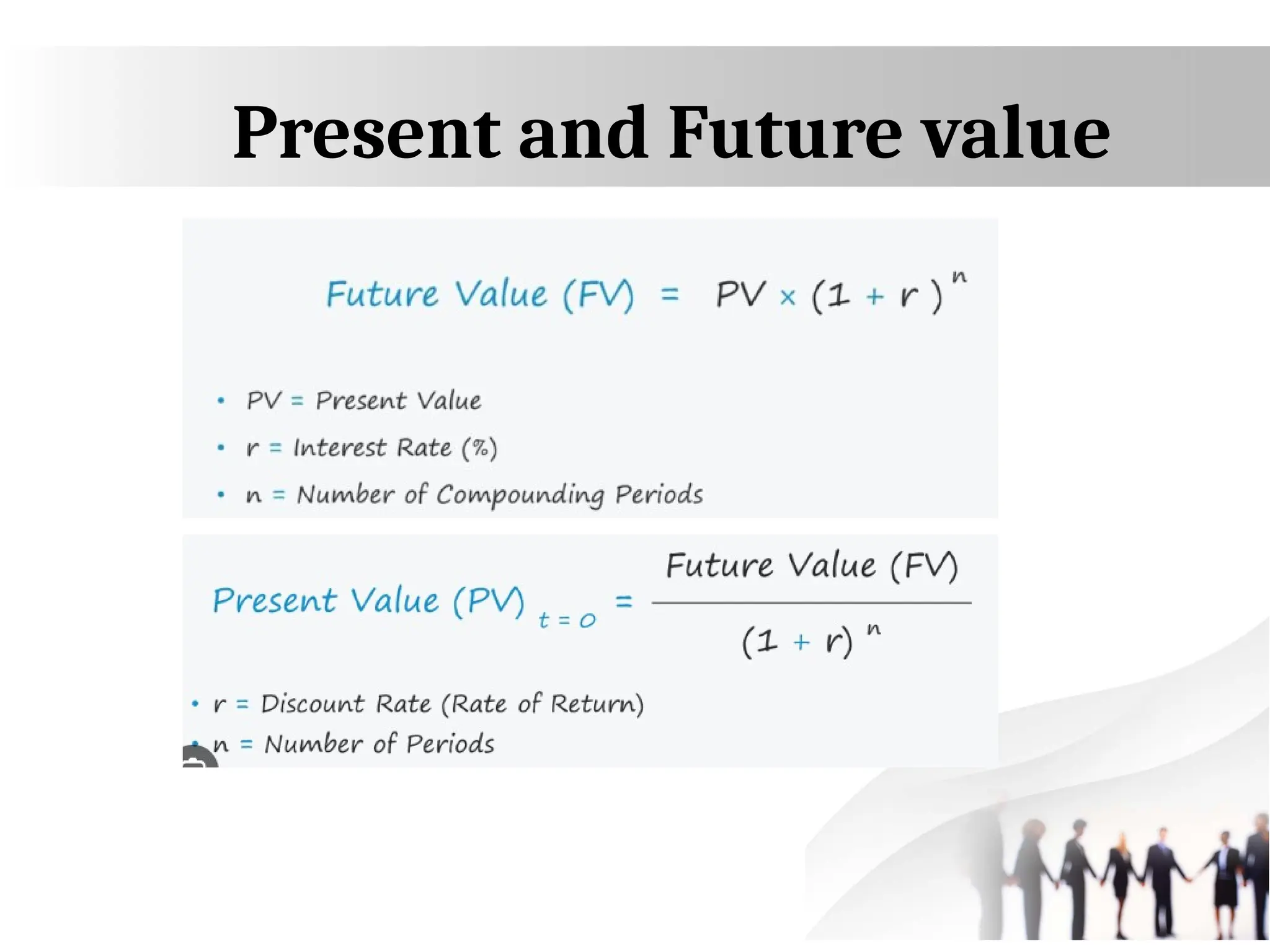 Present and Future value
 
