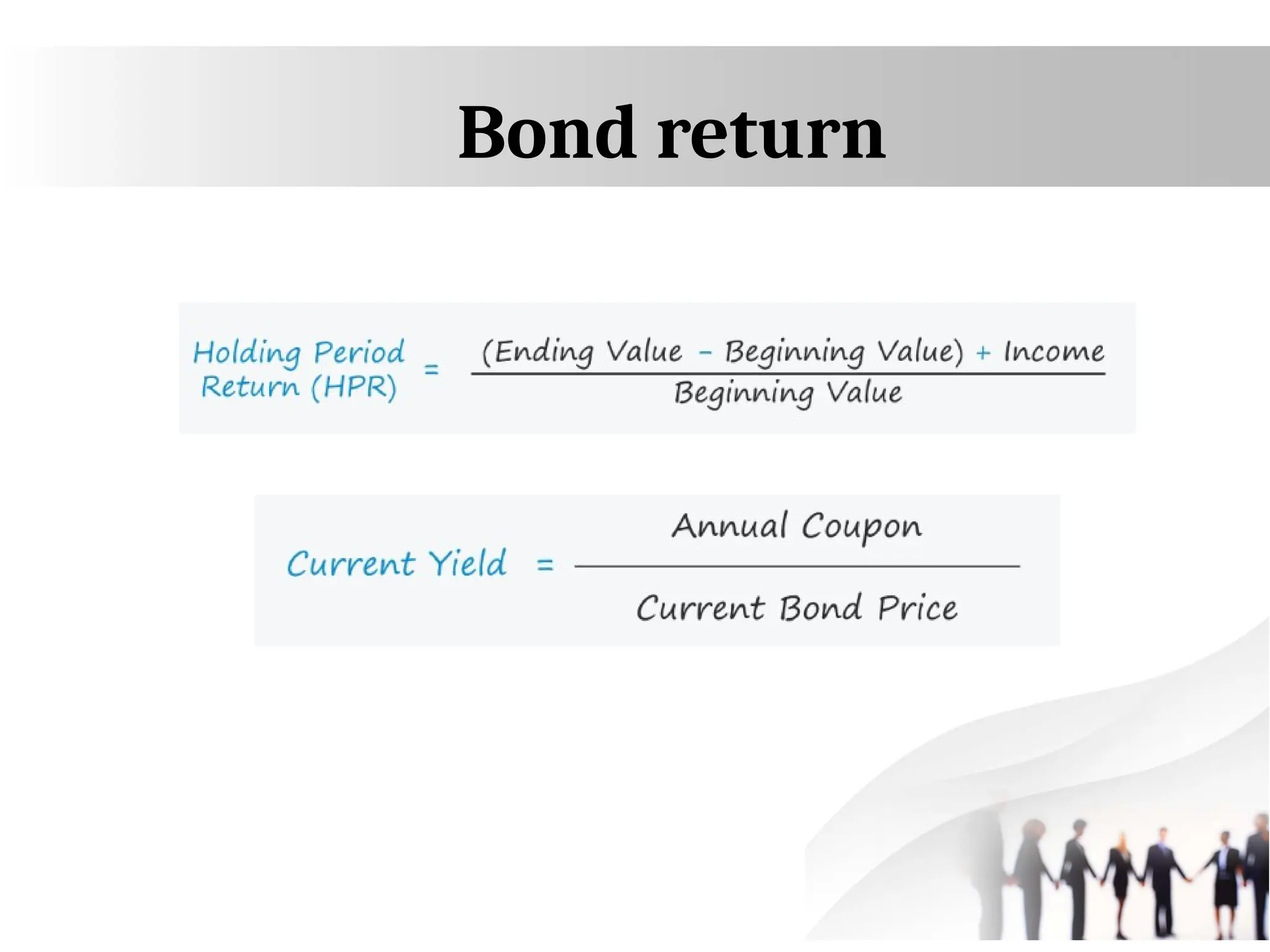 Bond return
 