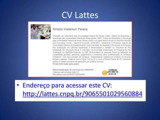 CV LattesEndereço para acessar este CV: http://lattes.cnpq.br/9065501029560884
