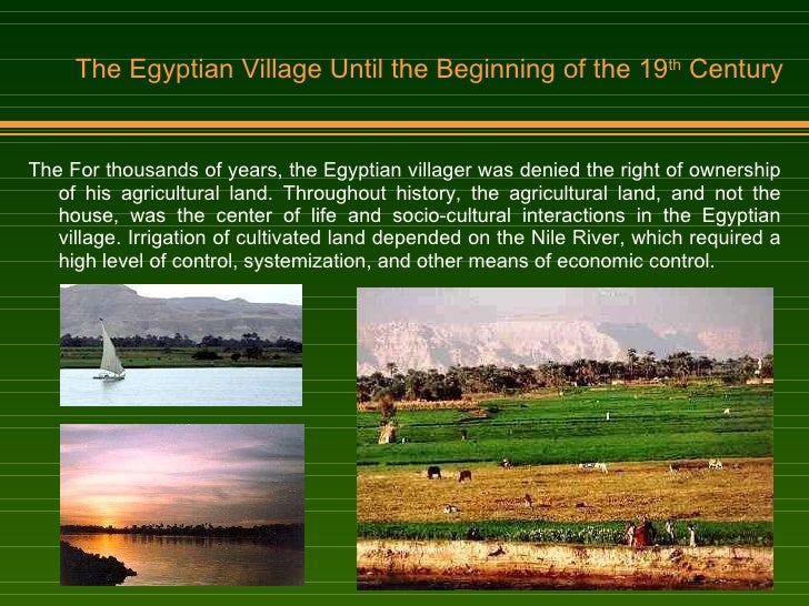 THE TRANSFORMATION OF TRADITIONAL RURAL SETTLEMENTS IN EGYPT