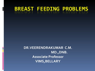DR.VEERENDRAKUMAR  C.M.   MD.,DNB. Associate Professor VIMS,BELLARY 