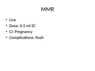Mmr Delayed Rash Comprehensive IAP Immunization Schedule: Doses, Routes ...