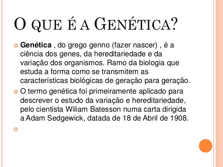 Genetica hereditariedade