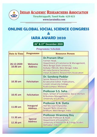Iara award 2020 invitation