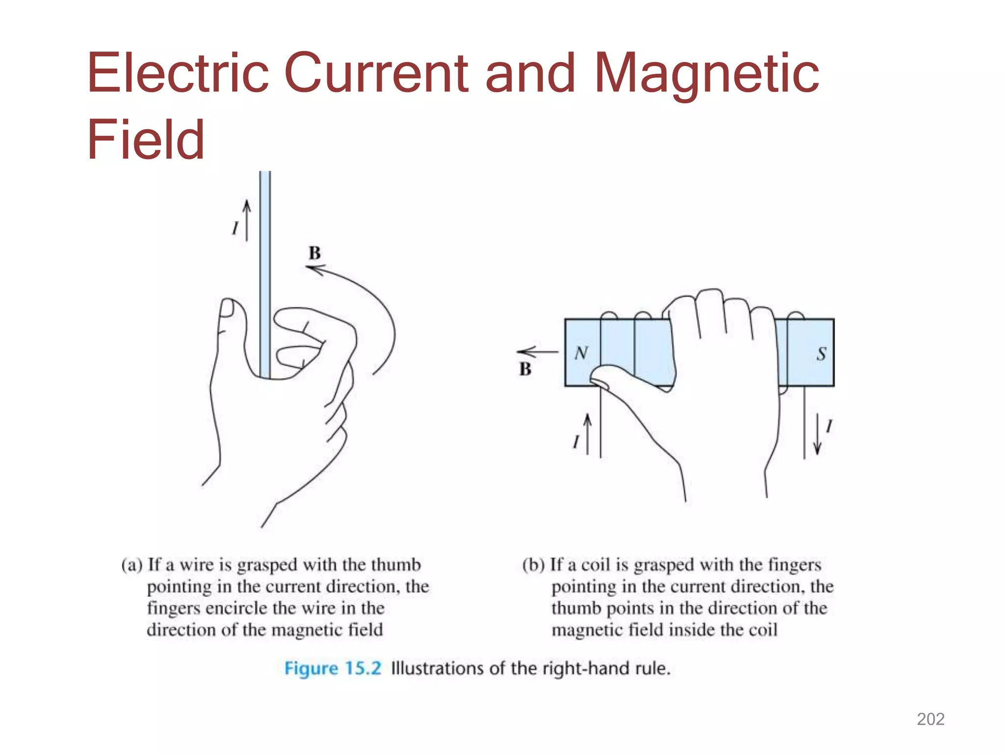 Electric Current and Magnetic
Field
202
 
