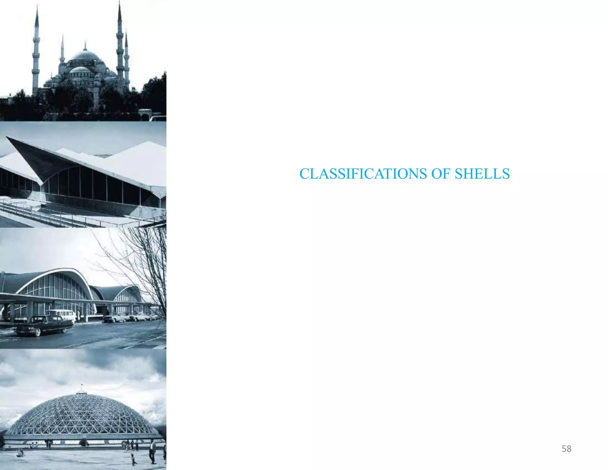 CLASSIFICATIONS OF SHELLS
58
 