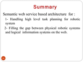 semantic web service composition for action planning | PPT