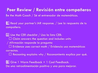 IAR practice day students learn CER method | PPTX