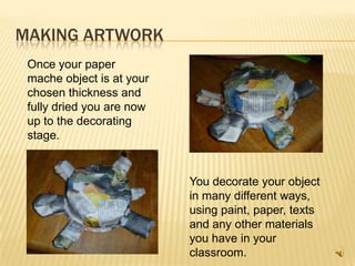 PVA glue of can make own with flour and water 