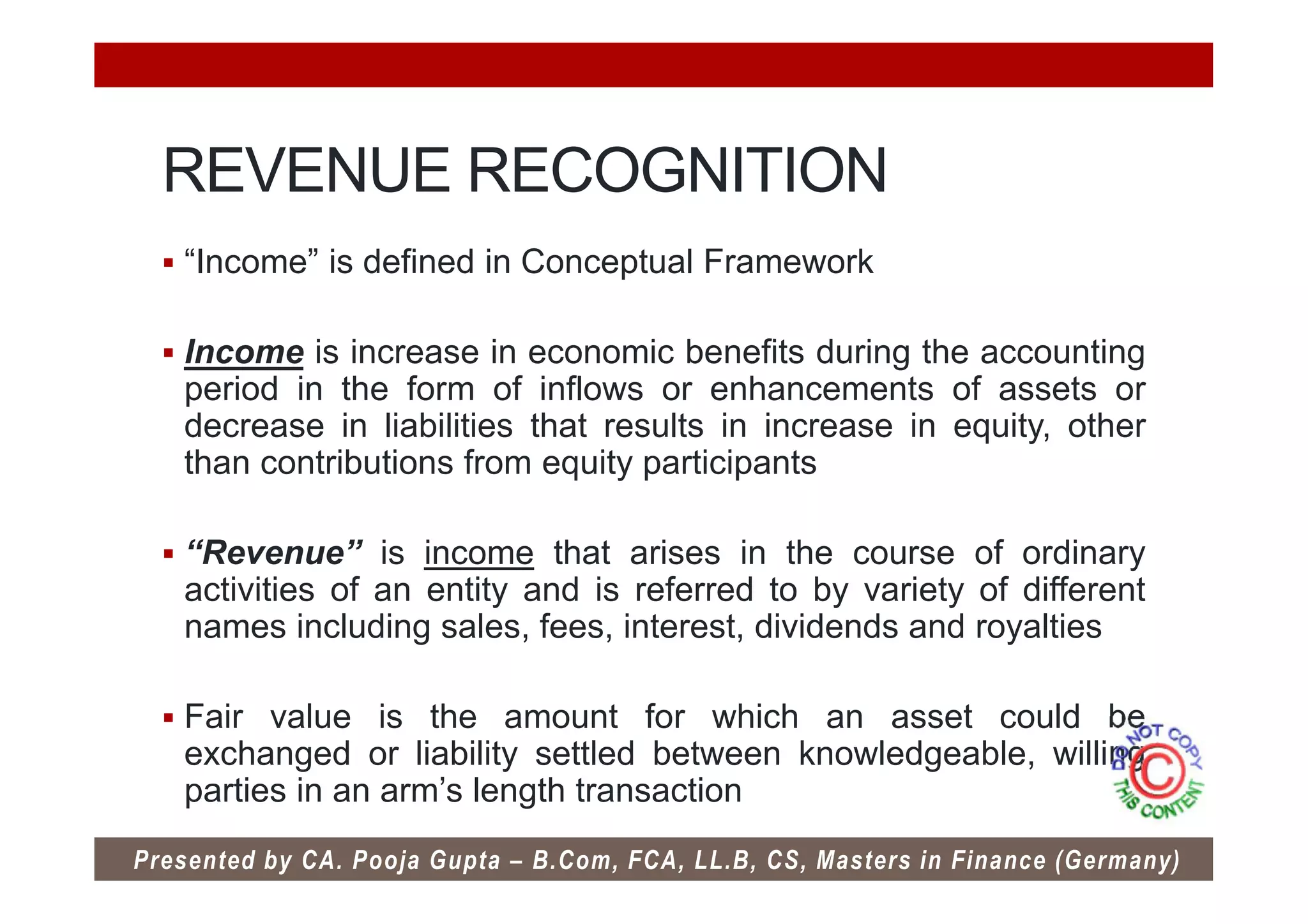 Ind AS 18 Revenue Recognition | PDF