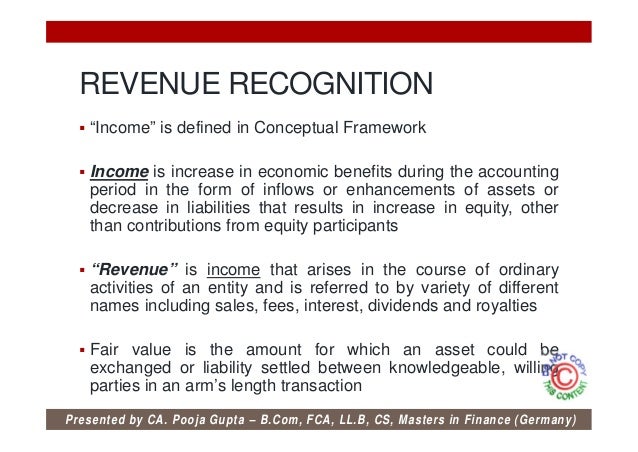 Ind AS 18 Revenue Recognition