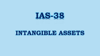 IAS-38
INTANGIBLE ASSETS
 