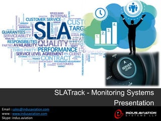 Email : sales@indusaviation.com
www : www.indusaviation.com
Skype: indus.aviation
SLATrack - Monitoring Systems
Presentation
 