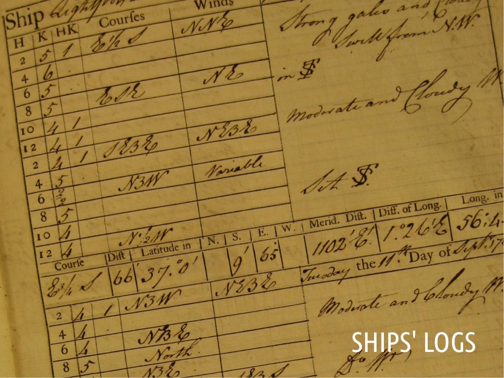 SHIPS' LOGS