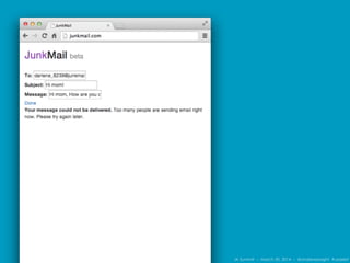 IA Summit – March 30, 2014 – @andrewjwright #uxdebt
 