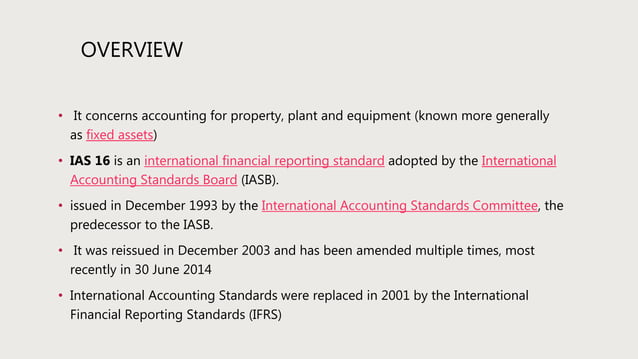 international accounting standards (IAS) 16 | PPTX