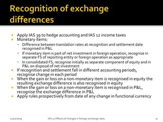 Ias 21 The Effects Of Changes In Foreign Exchange Rates | PPTX