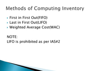 Ias# 2 inventories | PPTX