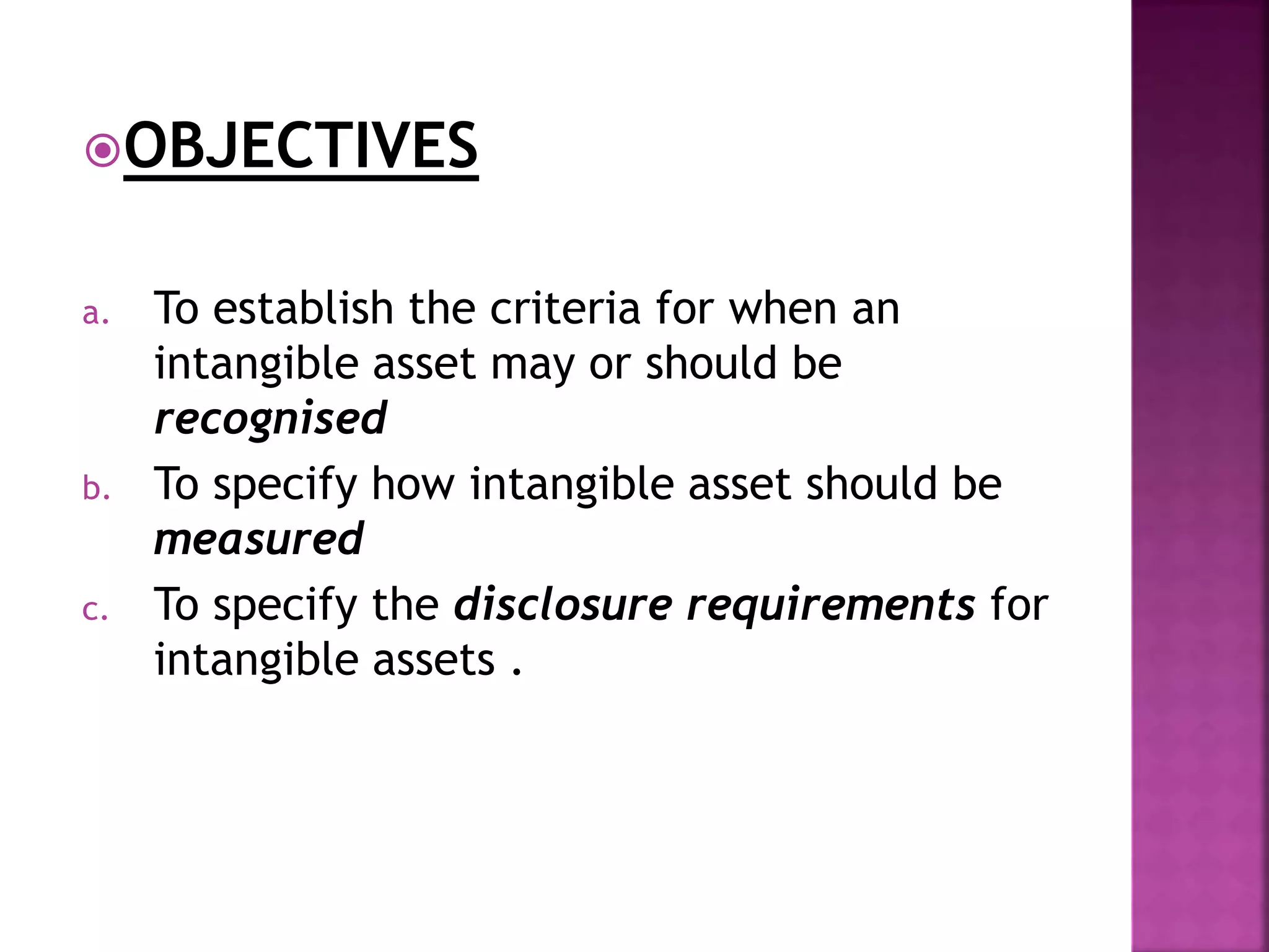 Ias – 38 INTANGIBLE ASSET & IFRS 3 | PPTX