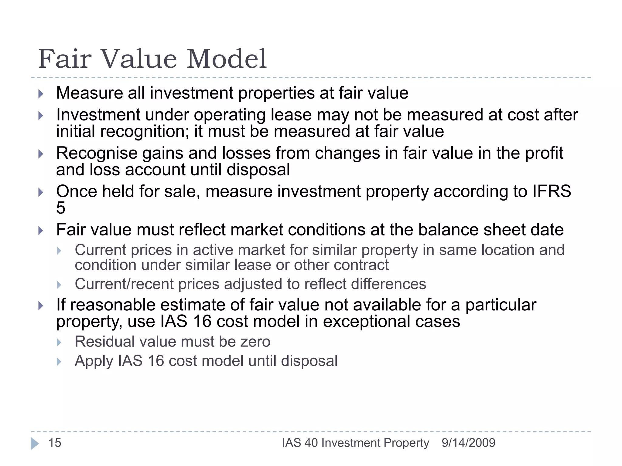 IAS 40 Investment Property | PPTX