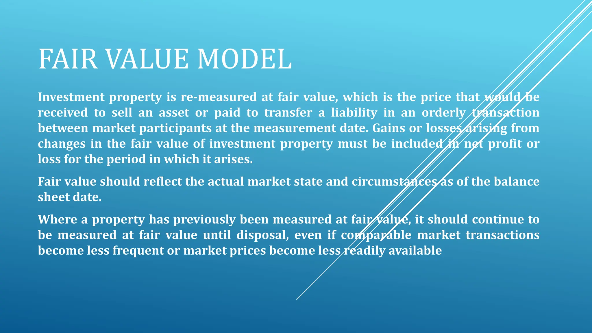 IAS 40 Investment property presentation. | PPTX