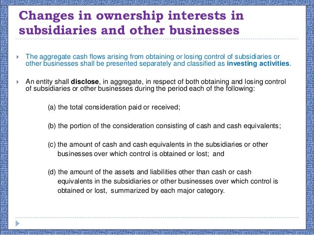 ias 7 statement of cash flow sole trader income