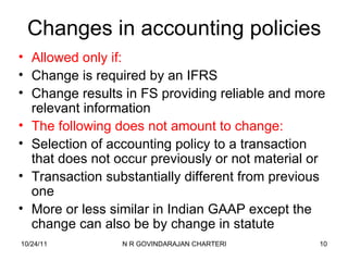 Ias 8 accounting policies changes in accounting estimates | PPT