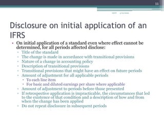 IAS 8 Accounting Policies, Changes In Accounting Estimates And Errors
